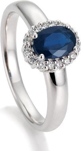 Produktbild Breuning RING - E.SAFIR/Brill. 0,12 Ct. H/si (51, 750/18 K Gold)