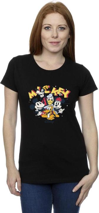 Actual product image Disney Womens/Ladies Mickey Mouse Group Cotton T-Shirt (XXL)