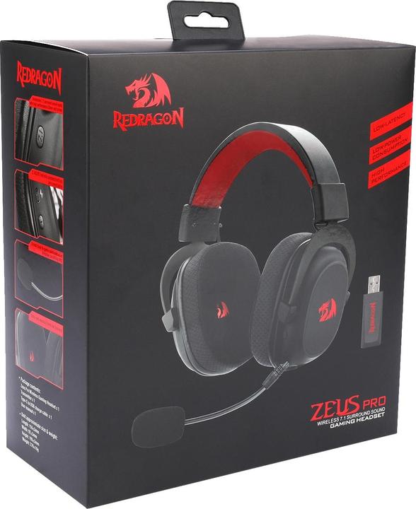 Image du produit Redragon Słuchawki H510 Zeus X Pro Czarne (H510-PRO) (Sans fil)