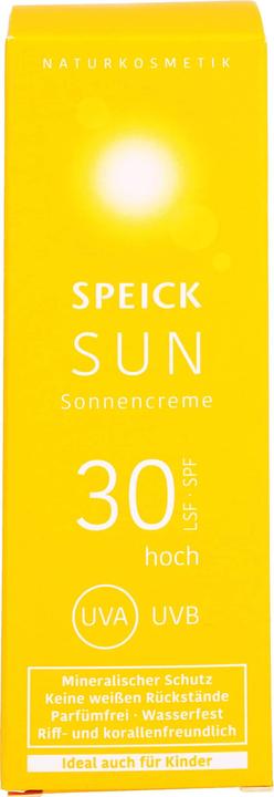 Actual product image Speick Sunscreen SPF 30 Cream (Suntan cream, SPF 30, 60 ml)