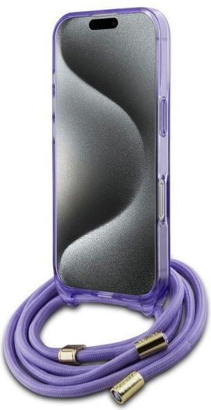 Image du produit Guess GUHMP16XHCTSGNSU iPhone 16 Pro Max 6.9" fioletowy/pourpre hardcase Cord Cord Script MagSa