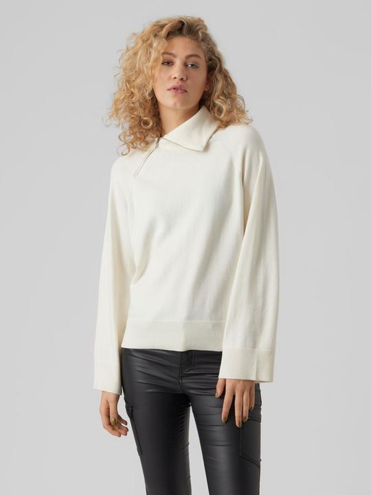 Image du produit Vero Moda Pull à col haut et demi-zip en maille (M)