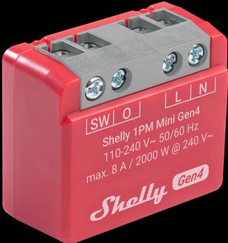Produktbild Shelly 1PM Mini Gen4 (Heizungsaktor)