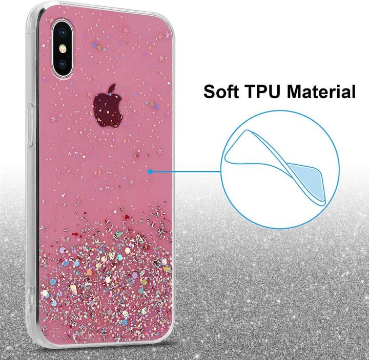Actual product image Cadorabo TPU cover sparkling glitter (Apple iPhone X)