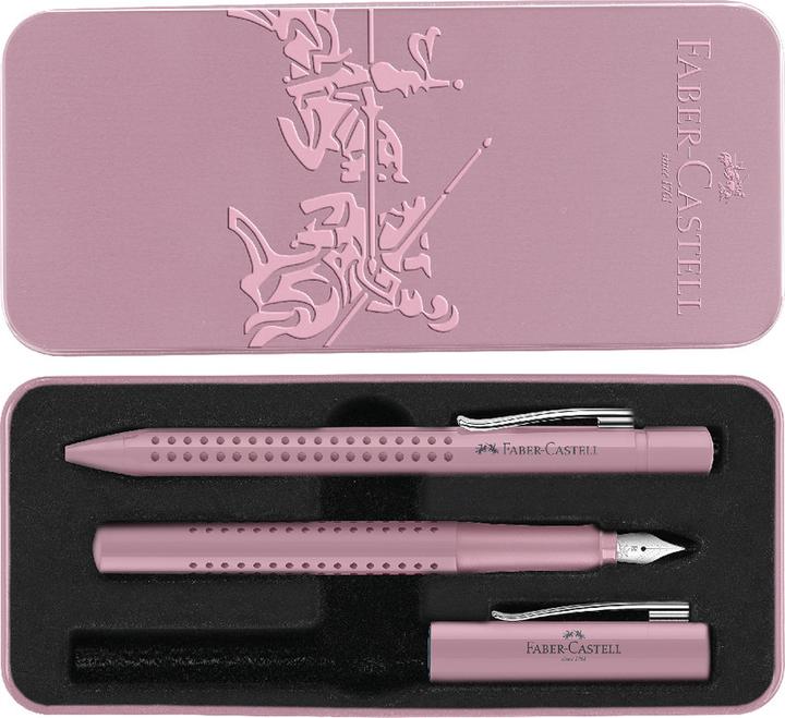 Produktbild Faber-Castell Füller und Kugelschreiber Grip Set (Rose shadows, 2 x)