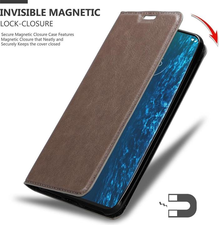 Productafbeelding Cadorabo Boek Onzichtbare Magneethoes (Motorola Rand)