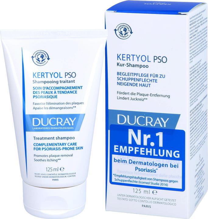 Actual product image Ducray Kertyol P.S.O. Balancing Cure Shampoo, 125 ml Shampoo (125 ml)