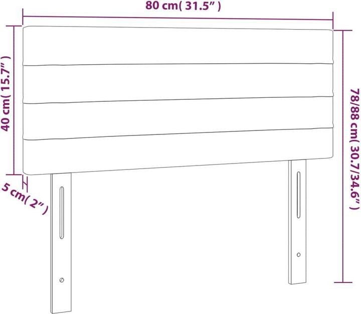 Actual product image VidaXL Daria (80 x 5 x 88 cm)