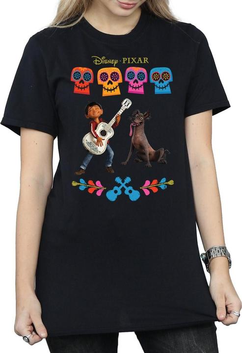 Actual product image Disney Womens/Ladies Coco Miguel Logo Cotton Boyfriend T-Shirt (XL)
