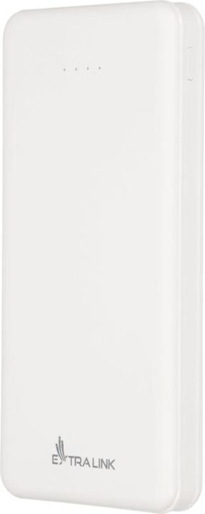 Image du produit Extralink EX.19577 power bank Lithium Polymer (LiPo) White (10000 mAh, 10 W, 37 Wh)