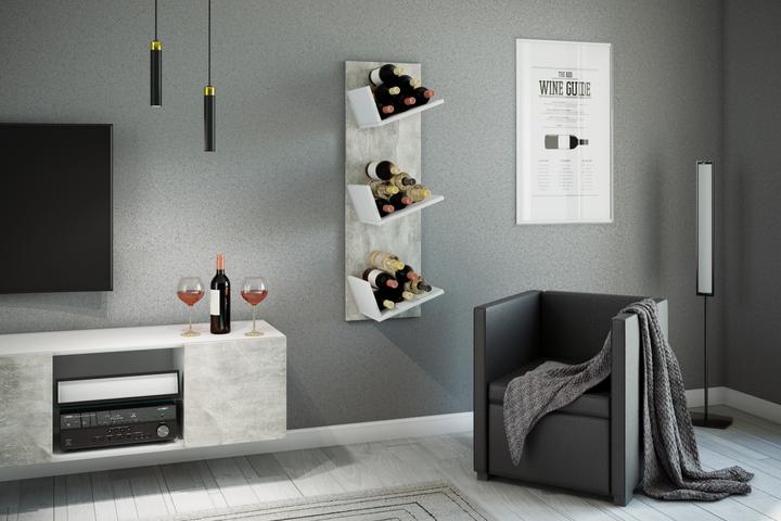 Immagine prodotto VCM Portabottiglie in legno da parete Vinosi (33 x 26 x 106 cm)