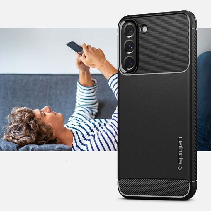 Actual product image Spigen Rugged Armor (Samsung Galaxy S22 5G)