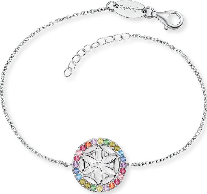 Immagine prodotto Engelsrufer L'angelo chiama il fiore della vita Bracciale (17 cm, Argento 925)