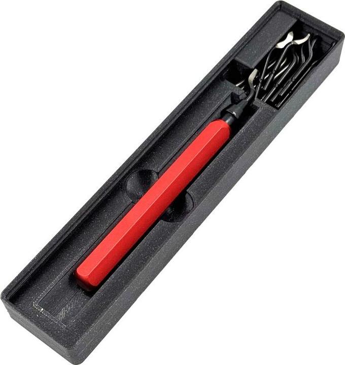 Actual product image Snuups Entgrater Rot mit 15+1 Klingen und Gridfinity Tray