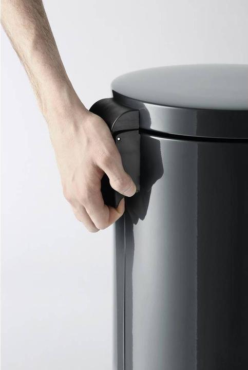 Actual product image Durable Pedal bin metal round, soft close (20 l)