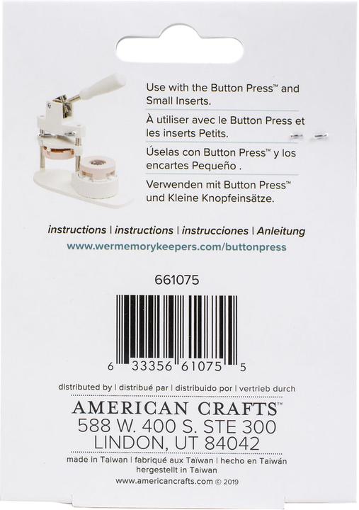 Immagine prodotto We R Memory Keepers Clip per capelli Button Press (5 pz.)