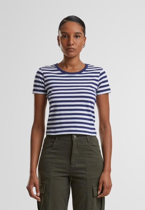 Produktbild Urban Classics Ladies Short Striped Tee - 142651 (L)