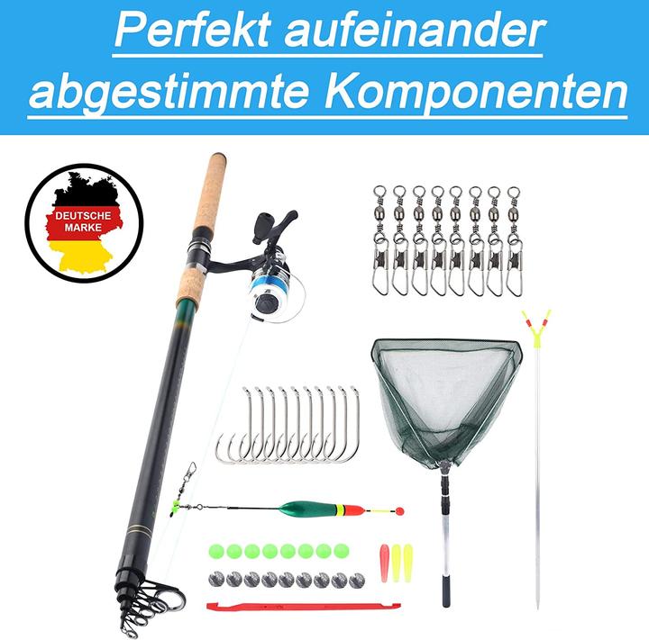 Produktbild Q-Tac Angelset Karpfen (Teleskoprute, Angelset, 300 cm)