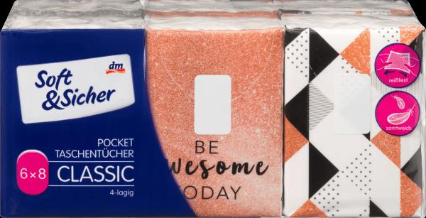 Image du produit dm Soft&Sicher Mouchoirs Pocket (6x8 pièces)