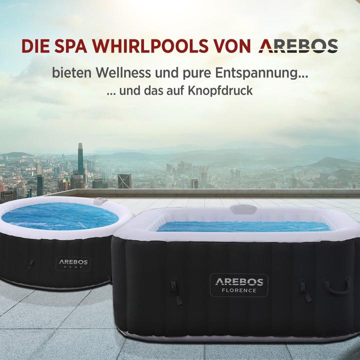Image du produit Arebos Porte-boissons + 2x coussins pour le cou pour les piscines de spa
