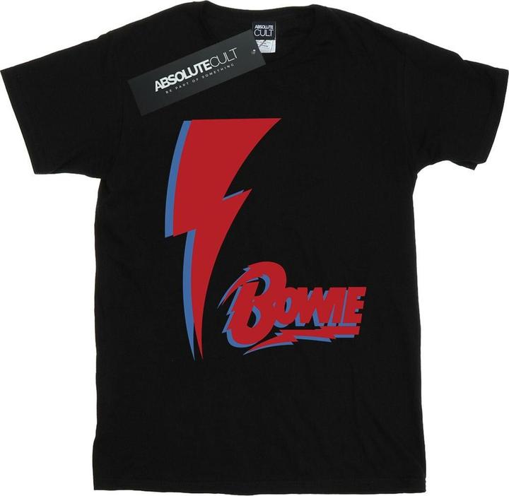 Immagine prodotto David Bowie Red Bolt Maglietta Ragazze (140, 146)