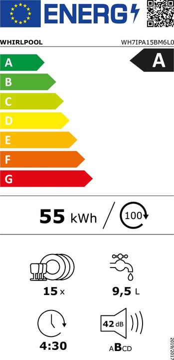 Energie-Label Whirlpool WH7IPA15BM6L0