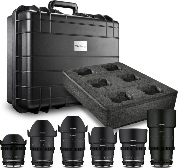 Actual product image Samyang MF 14/24/35/50/85/135 MK2 VDSLR case set Canon EF (Canon EF)
