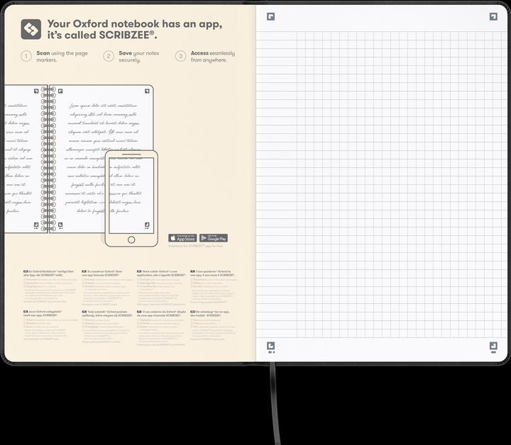 Produktbild Oxford Notizbuch "Signature", A5 (A5, Kariert, Harter Einband)