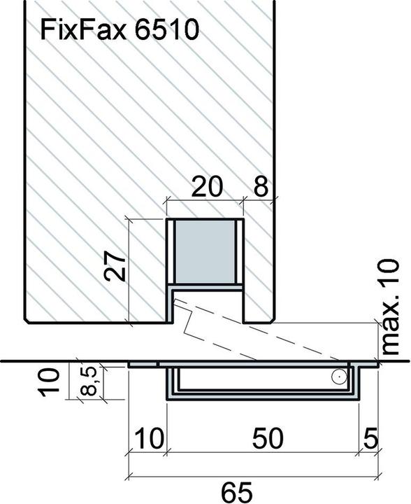 Actual product image Fixfax Floor door buffer (1 Piece, 4.5 x 8.5 x 13 cm)