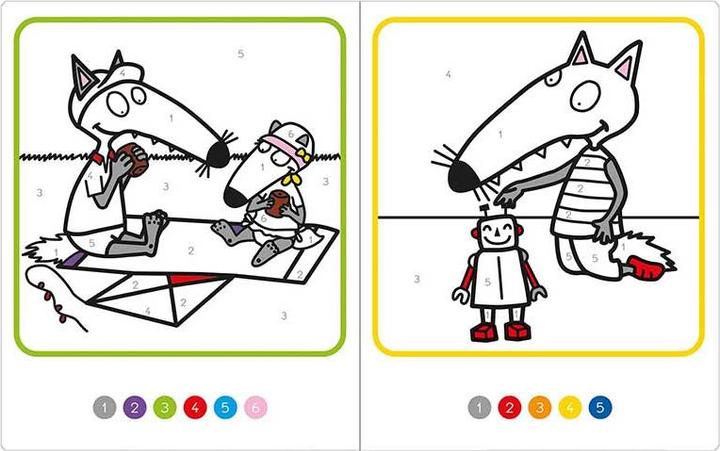 Produktbild P'tit Loup / Mes coloriages magiques / Les chiffres (Französisch, Lallemand Orianne, Thuillier Éléonore, 2022)