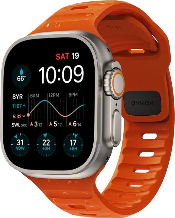 Nomad Sport Band 42/44/45/49mm Ultra (49 mm, Kunststoff, Gummi, Apple Watch)