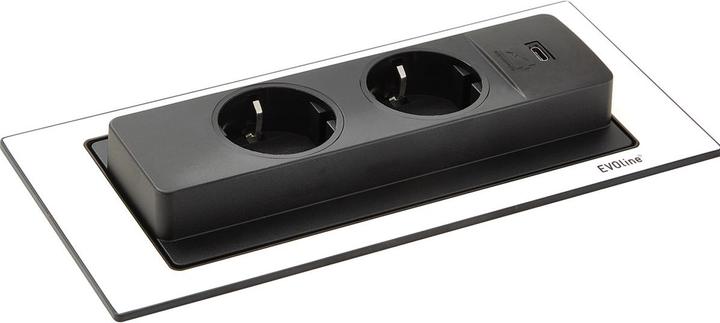 Productafbeelding Evoline BackFlip, weiss mat, Schuko