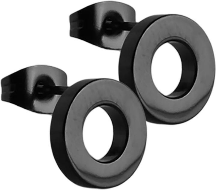 Image du produit Star Piercing Boucles d'oreilles Fake Tunnel noir (sans laiton, Acier chirurgical 316L)
