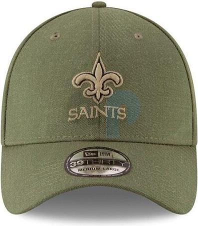 Produktbild New Era NFL - New Orleans Saints - On Field 2018 Salute To Service 39Thirty Cap Grün SM (54, 55, 56, 57)