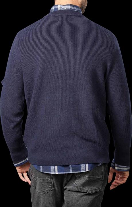 GANT Cotton Wool Pullover Crew Neck Evening Blue