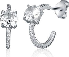Produktbild JVD - Silver hoop earrings with zircons SVLE2378XH2BI00