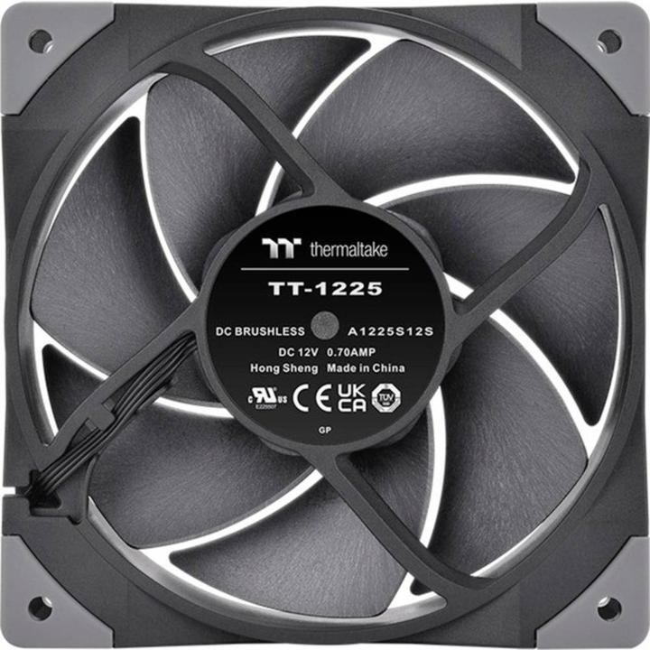 Actual product image Thermaltake 120mm GT12 PC Cooling Fan TT Premium Edition Black - 1 Pack (120 mm, 1 x)
