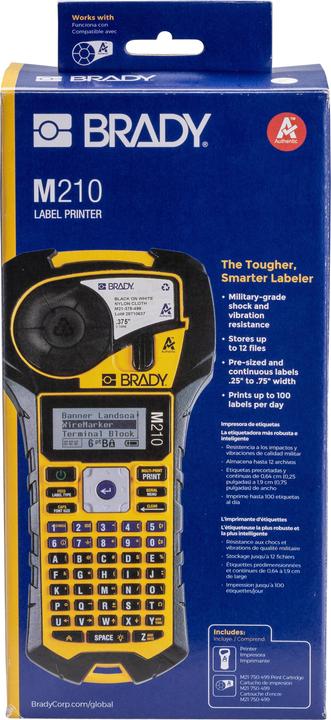 Image du produit Brady Imprimante d'étiquettes M210, emballage en carton, dispositif d'étiquetage mobile, impression en