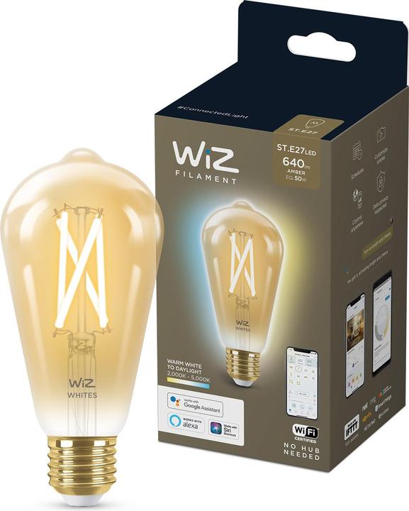 Actual product image WiZ Filament (E27, 6.70 W, 640 lm, 1 x, E)