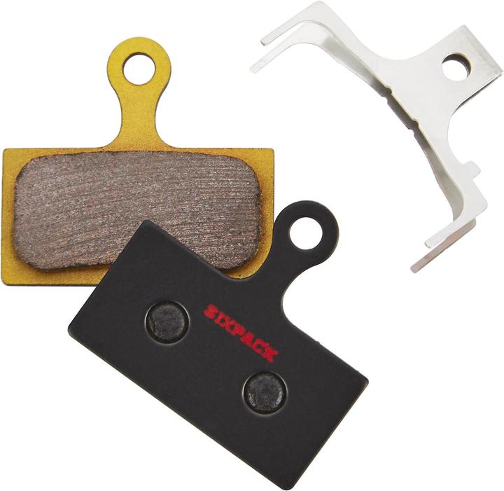 Image du produit Sixpack Plaquettes de frein Shimano XTR XT SLX frittées (Shimano, Metal fritte)