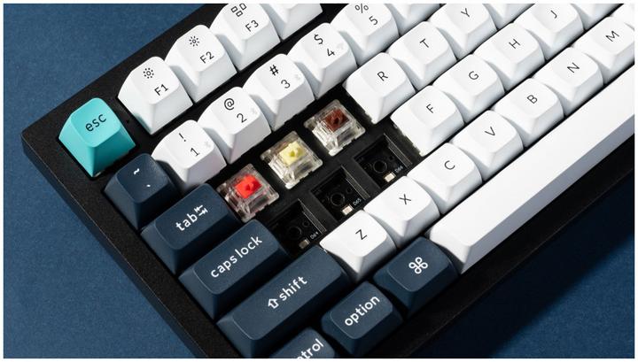 Immagine prodotto Keychron Tastiera meccanica personalizzata Q6 Max QMK/VIA Wireless, manopola completamente assemblata, nero (Cablato, Senza fili)