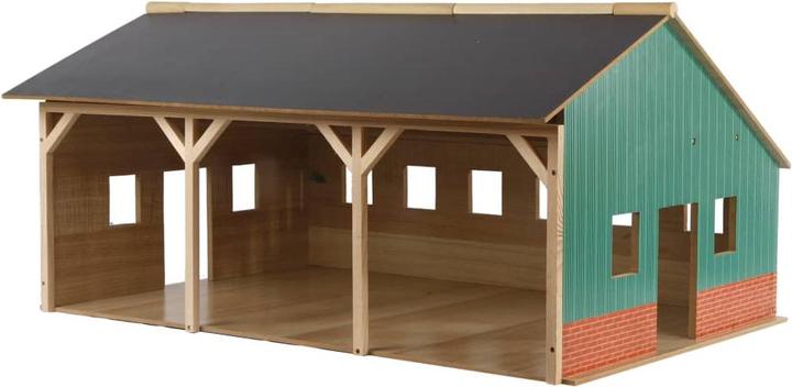 Produktbild Kids Globe Farming Agricultural Shed Wood für 3 Traktoren