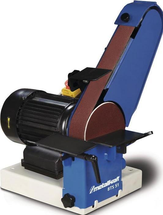 Produktbild Metallkraft Band- und Tellerschleifer BTS 51 50 x 1000 mm Schleifteller-Ø 150 mm 22 m/s 750 W 230 V50 Hz (Bandschleifer, 750 W)