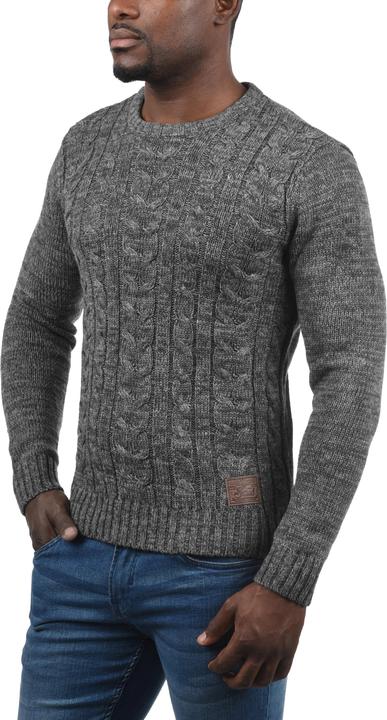 Image du produit Solid Philemon Pull En Grosse Maille Pull-Over Tricot Pour Homme Avec Encolure Rond 100% Coton (XXL)