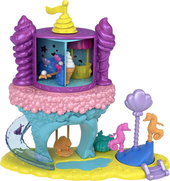 Polly Pocket Regenbogen-Einhornspass Meerjungfrauen-Bucht