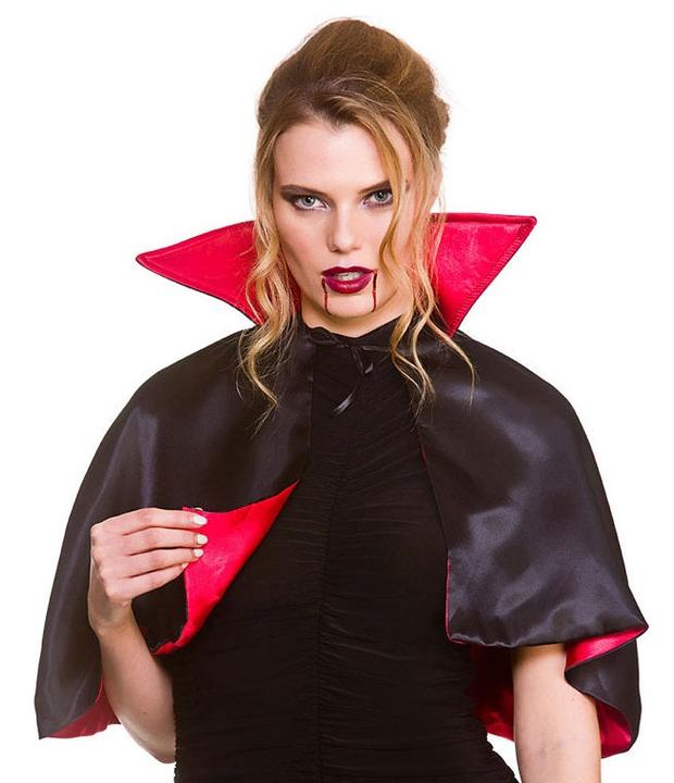 Immagine prodotto Wicked Costumes Mantello da vampiro deluxe con colletto rosso/nero