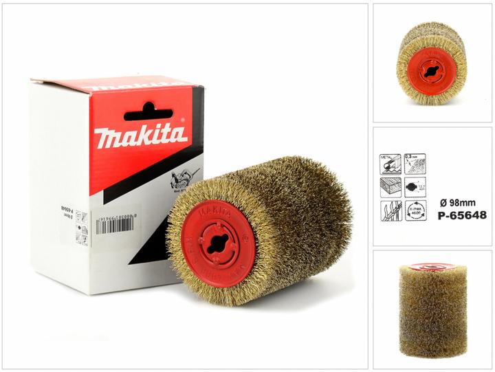 Immagine prodotto Makita Spazzola metallica in acciaio Ottone placcato