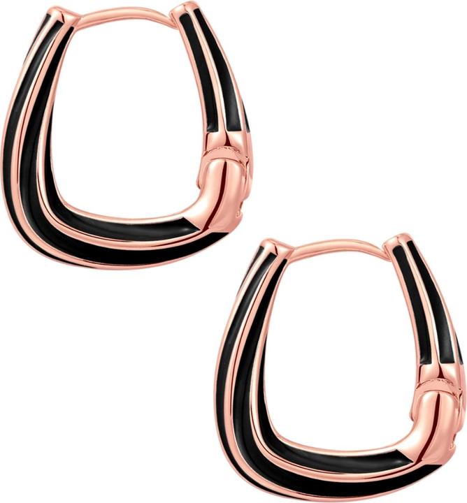 Actual product image Yokoamii Ladies hoop earrings brass - 36540 (Brass)