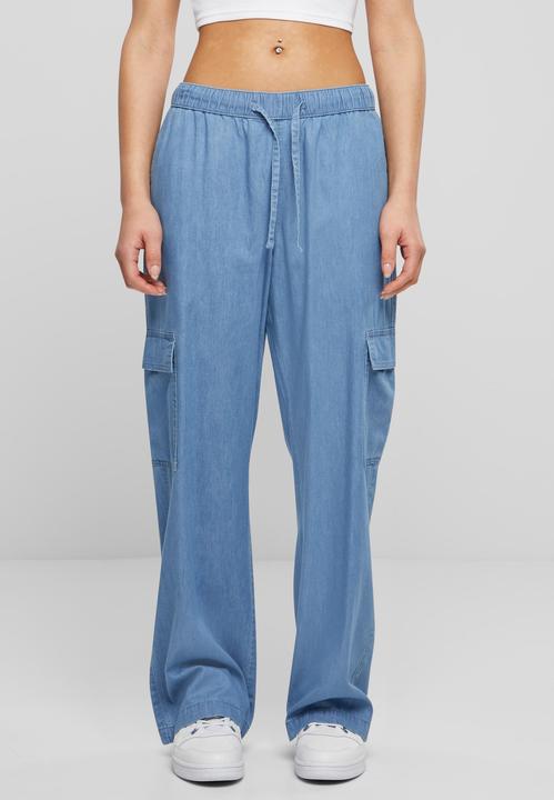 Produktbild Urban Classics Ladies Light Denim Cargo Pants - 138401 (XL)