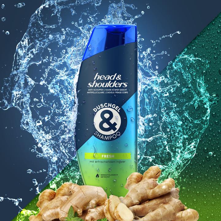 Actual product image Head & Shoulders Refreshing Shower Gel And Shampoo (225 ml)